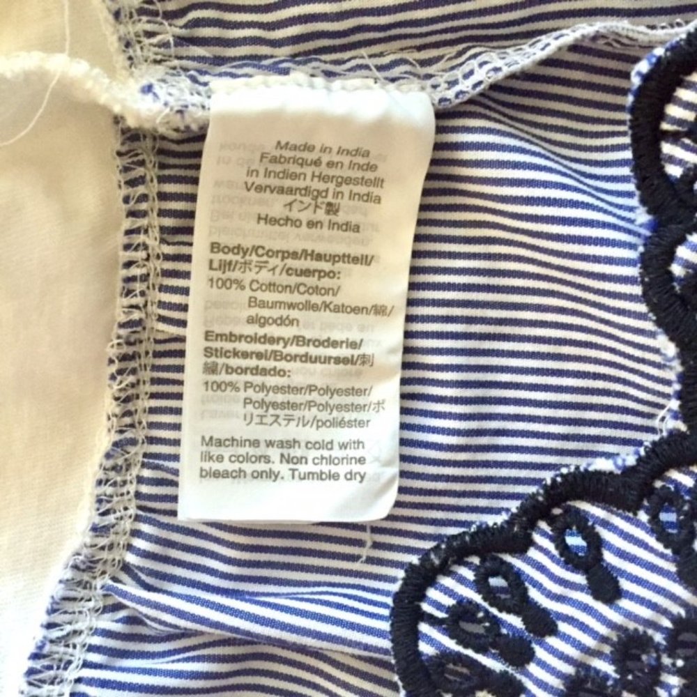 J. Crew Embroidered Peplum Tulip-Back Tank Top (S) EUC - Picture 8 of 8